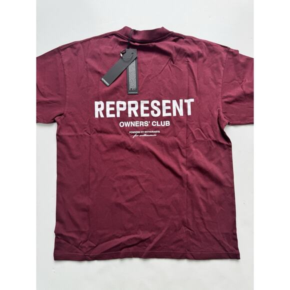 Represent Owners Club T-Shirt - Maroon Small - Picture 1 of 6